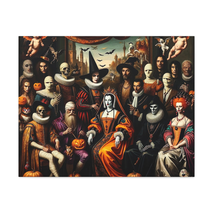 Masquerade of Shadows: An All Hallows' Eve Court Canvas Gallery Wraps