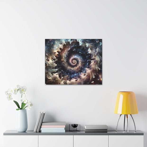 Hypnotic Whirlpool, Fragmented Portraits Canvas Gallery Wraps