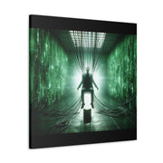 Cyber Ascension: Digital Dawn" Canvas Gallery Wraps