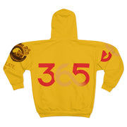 FBA Economy: 365 Strong Zip-Up Hoodie | Circulate. Empower. Build -Yellow