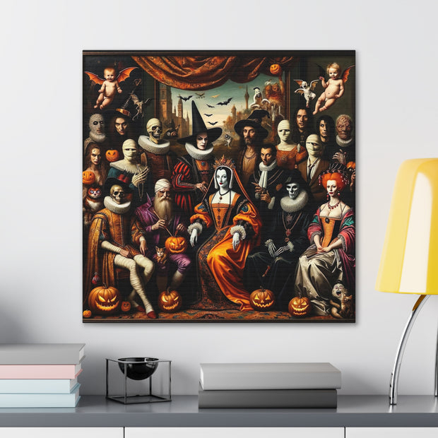 Masquerade of Shadows: An All Hallows' Eve Court Canvas Gallery Wraps