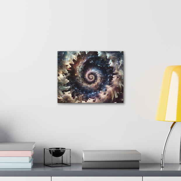 Hypnotic Whirlpool, Fragmented Portraits Canvas Gallery Wraps