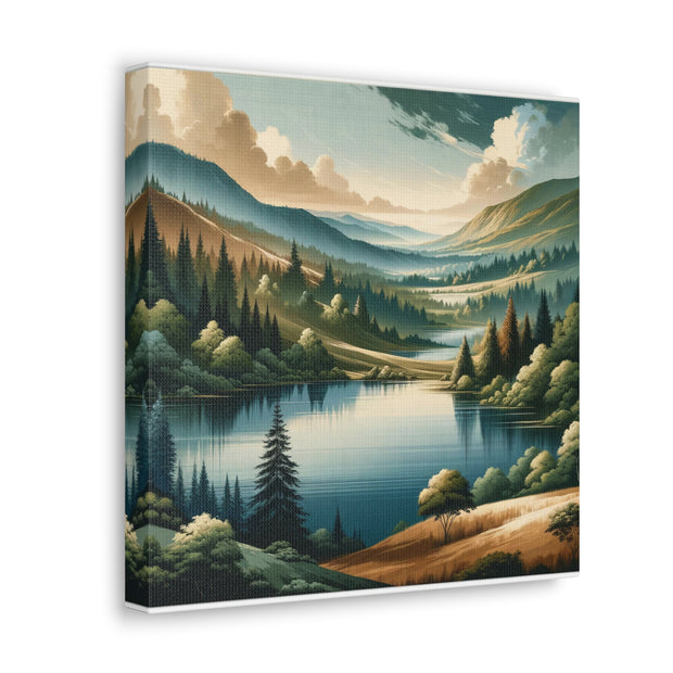 Tranquil Vista" - Detailed Landscape Art