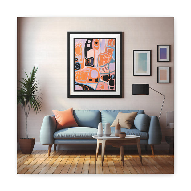 Abstract Art and Couch Canvas Gallery Wraps