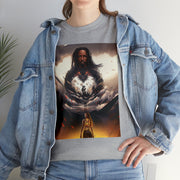 Afro Futuristic Man Unisex Heavy Cotton Tee