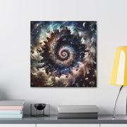 Hypnotic Whirlpool, Fragmented Portraits Canvas Gallery Wraps