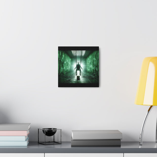 Cyber Ascension: Digital Dawn" Canvas Gallery Wraps