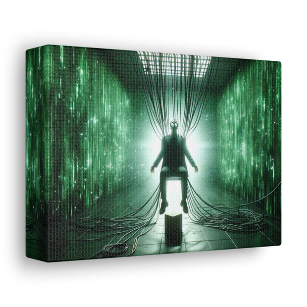 Cyber Ascension: Digital Dawn" Canvas Gallery Wraps