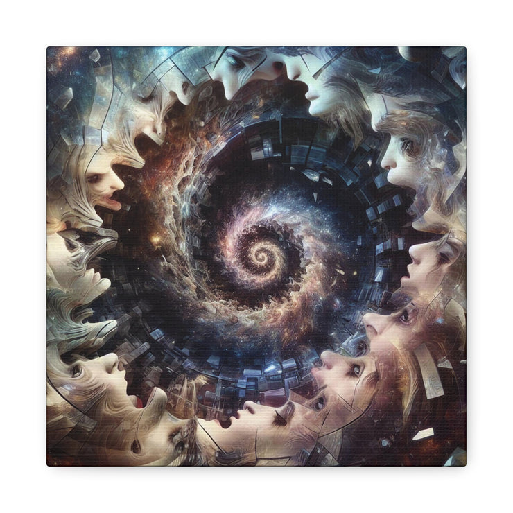 Hypnotic Whirlpool, Fragmented Portraits Canvas Gallery Wraps