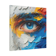 Vivid Gaze: Impasto Spectrum Eye