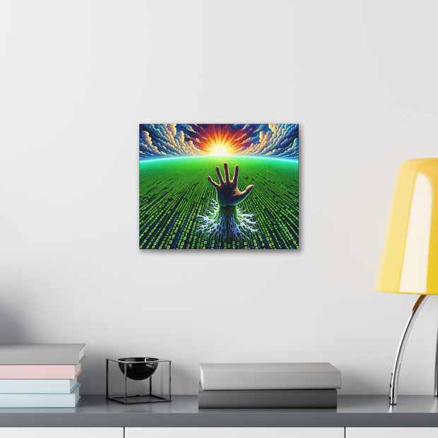 Binary Horizon Canvas Gallery Wraps