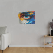 Vivid Gaze: Impasto Spectrum Eye