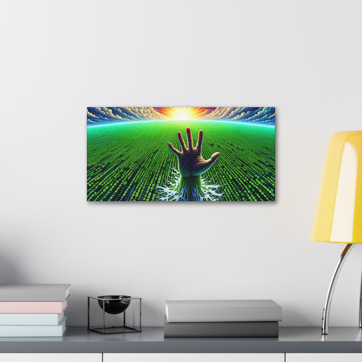 Binary Horizon Canvas Gallery Wraps