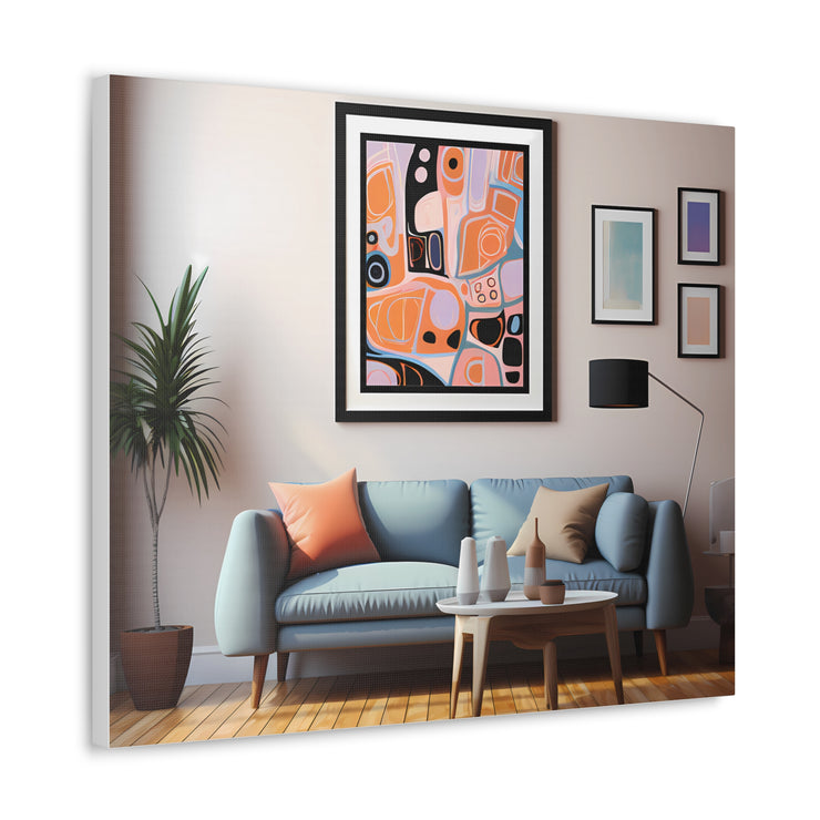 Abstract Art and Couch Canvas Gallery Wraps