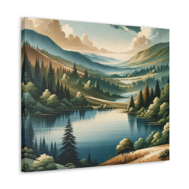 Tranquil Vista" - Detailed Landscape Art