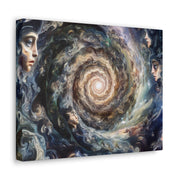 Whirlpool of Surreal Realms: Merging Portraits with Galaxies and Illusions"