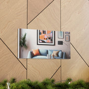 Abstract Art and Couch Canvas Gallery Wraps