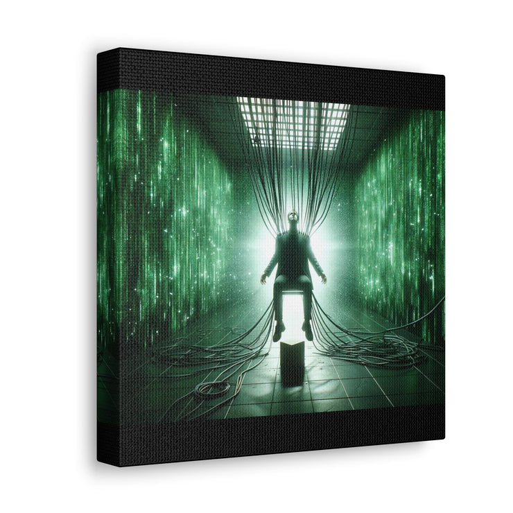 Cyber Ascension: Digital Dawn" Canvas Gallery Wraps