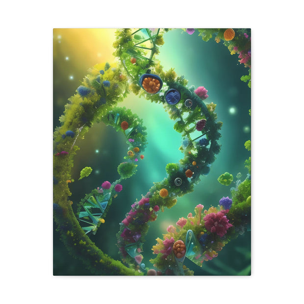 DNA in all Living Things Matte Canvas, Stretched, 1.25"