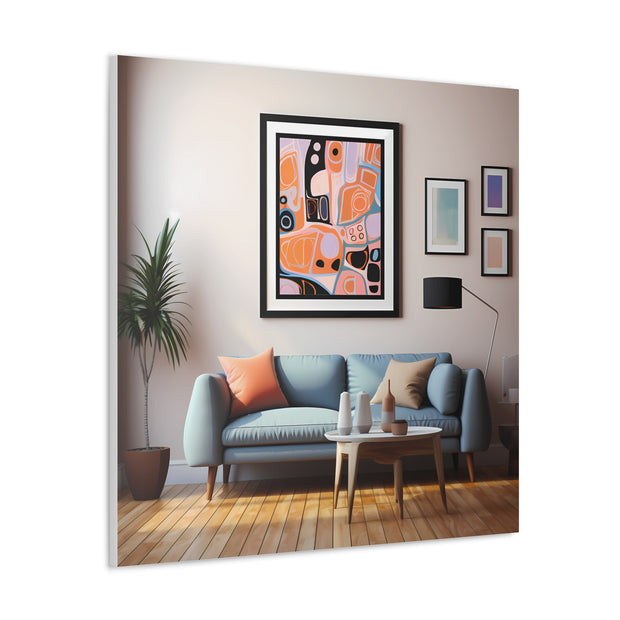 Abstract Art and Couch Canvas Gallery Wraps