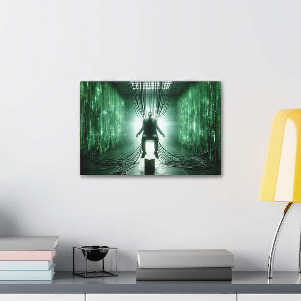 Cyber Ascension: Digital Dawn" Canvas Gallery Wraps