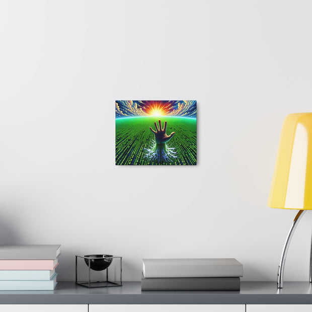 Binary Horizon Canvas Gallery Wraps