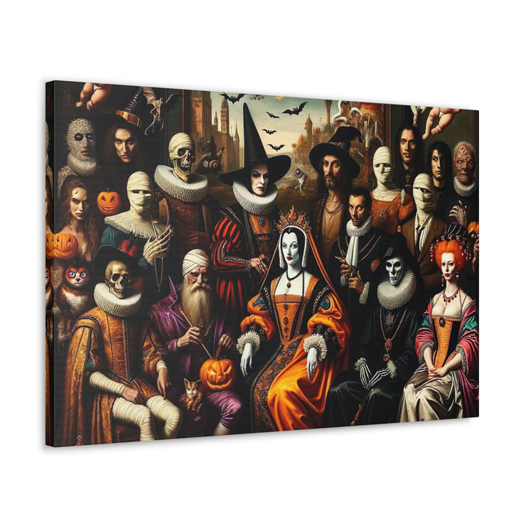 Masquerade of Shadows: An All Hallows' Eve Court Canvas Gallery Wraps