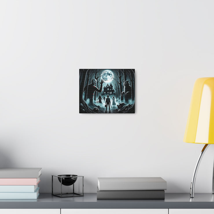 Scariest Movie Mashup Digital Art Canvas Gallery Wraps