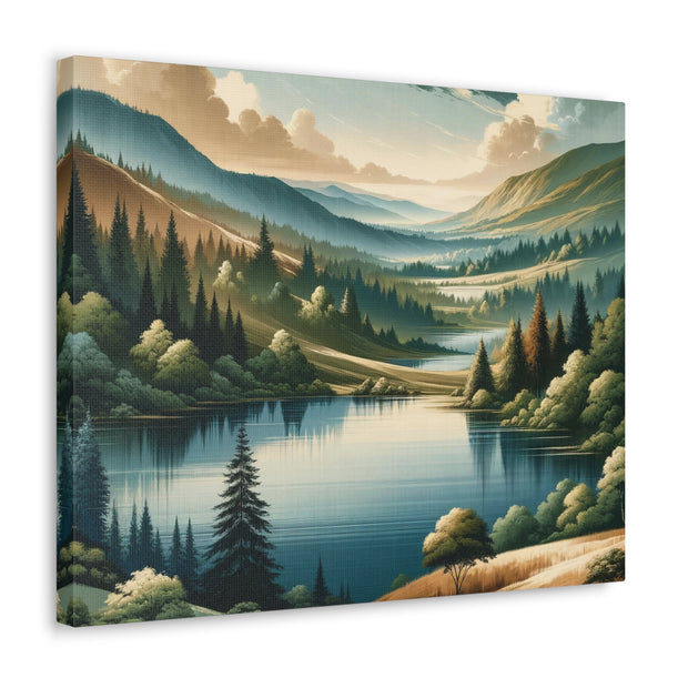 Tranquil Vista" - Detailed Landscape Art