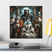 Gothic Gathering: An Enigmatic Court Canvas Gallery Wraps