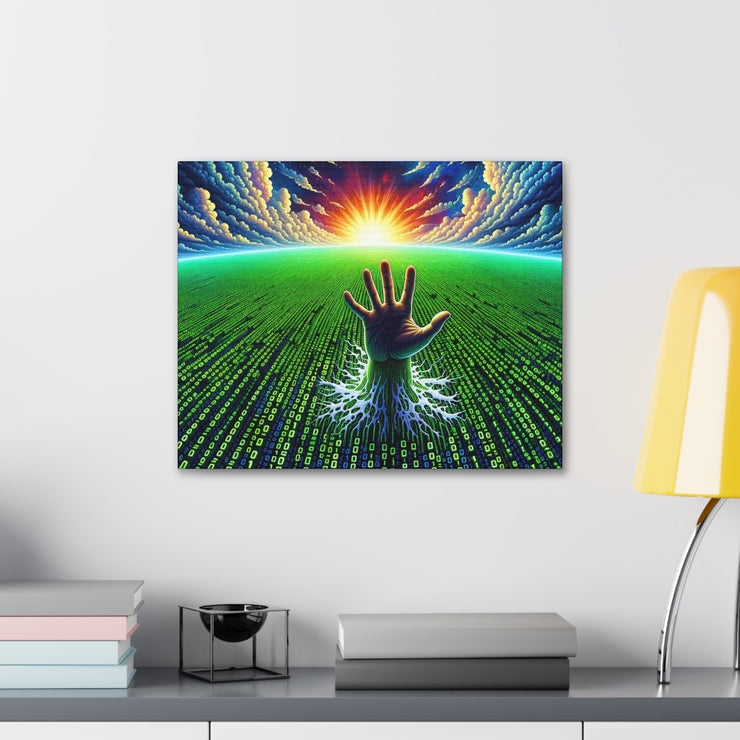 Binary Horizon Canvas Gallery Wraps