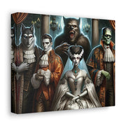 Gothic Gathering: An Enigmatic Court Canvas Gallery Wraps