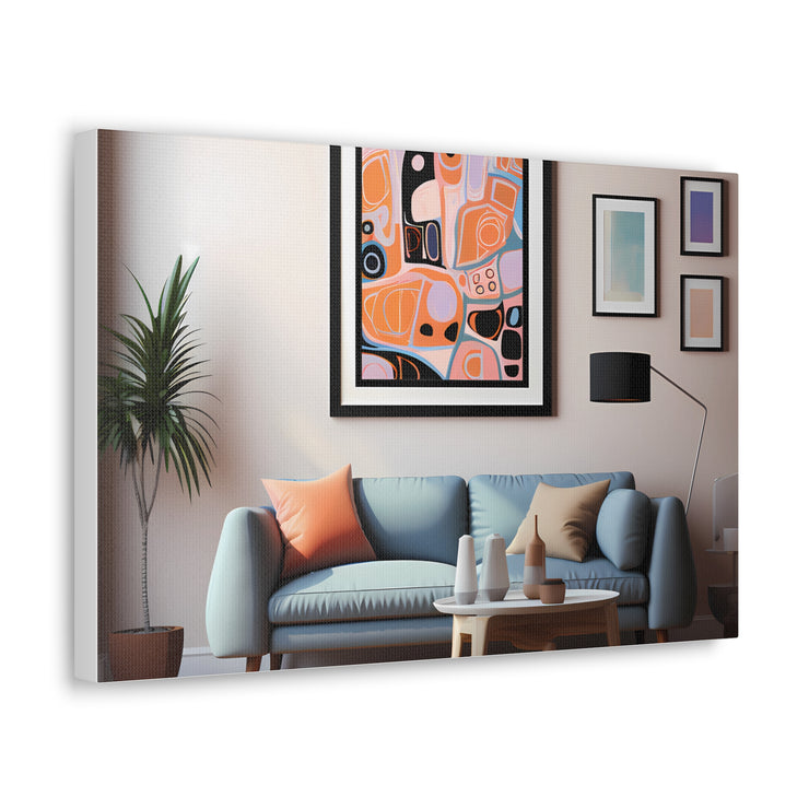 Abstract Art and Couch Canvas Gallery Wraps