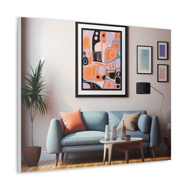 Abstract Art and Couch Canvas Gallery Wraps