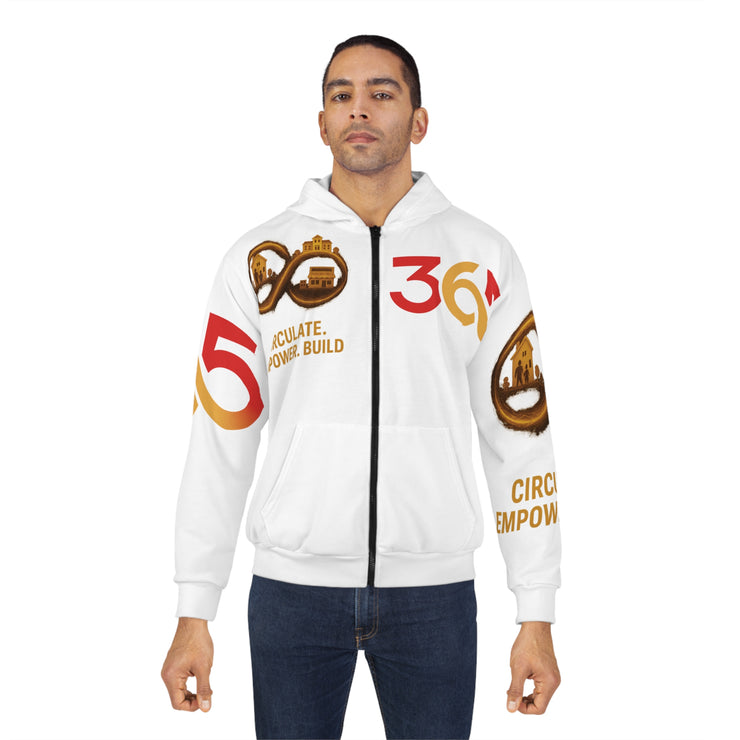 FBA Economy: 365 Strong Zip-Up (AOP) Hoodie | Circulate. Empower. Build