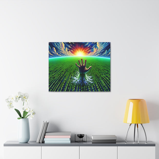 Binary Horizon Canvas Gallery Wraps