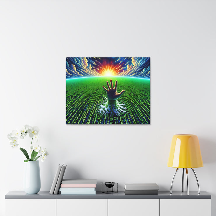 Binary Horizon Canvas Gallery Wraps