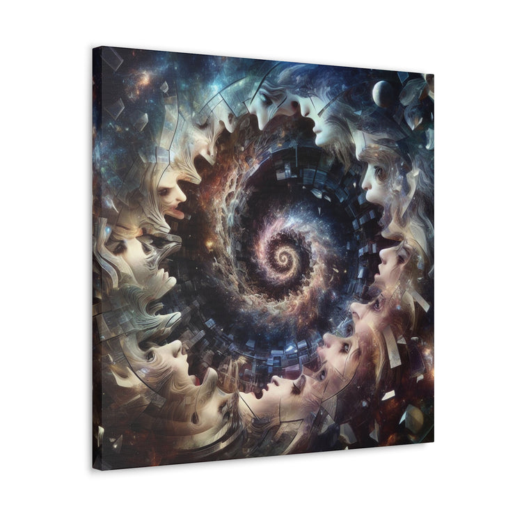 Hypnotic Whirlpool, Fragmented Portraits Canvas Gallery Wraps