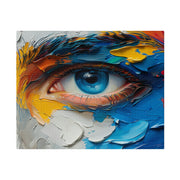 Vivid Gaze: Impasto Spectrum Eye