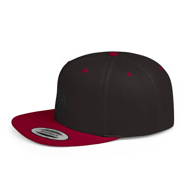 FBA All Day Flat Bill Snapback Hat – Premium Embroidered Design