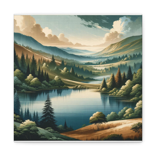 Tranquil Vista" - Detailed Landscape Art