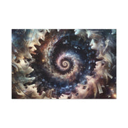 Hypnotic Whirlpool, Fragmented Portraits Canvas Gallery Wraps