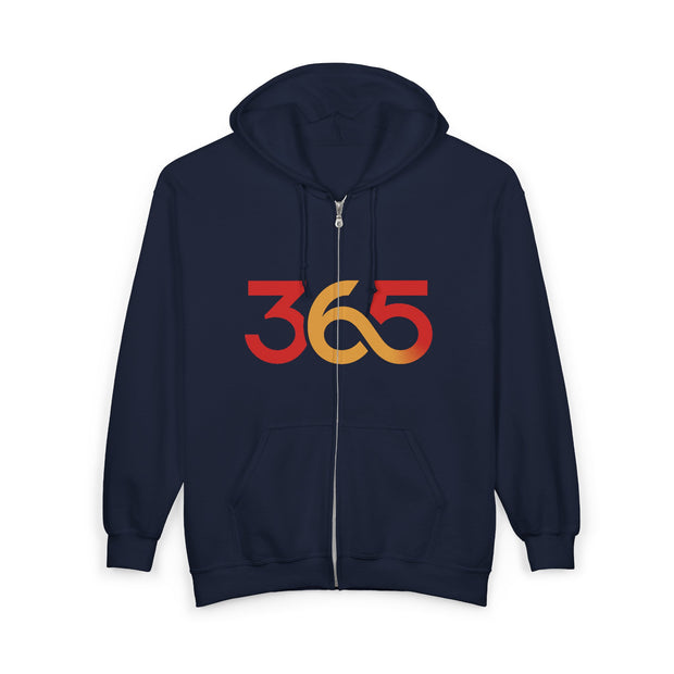 FBA Economy: 365 Strong Zip-Up Hoodie — Circulate the Power, Build the Legacy