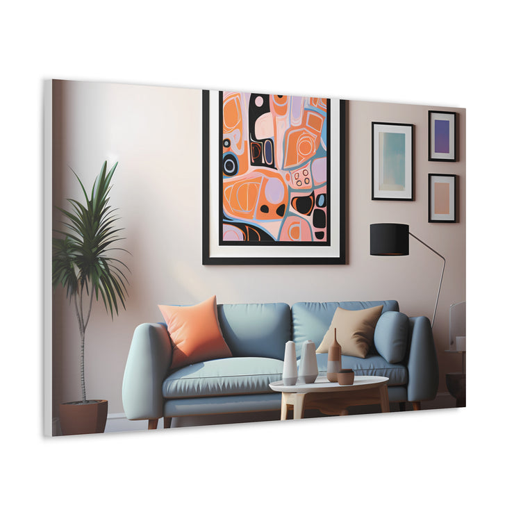 Abstract Art and Couch Canvas Gallery Wraps