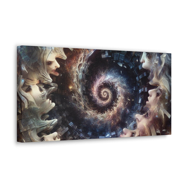 Hypnotic Whirlpool, Fragmented Portraits Canvas Gallery Wraps