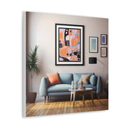 Abstract Art and Couch Canvas Gallery Wraps