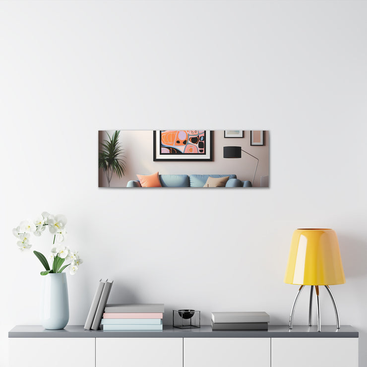 Abstract Art and Couch Canvas Gallery Wraps