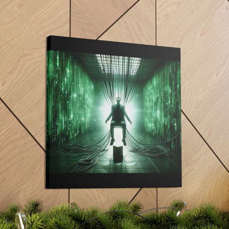 Cyber Ascension: Digital Dawn" Canvas Gallery Wraps