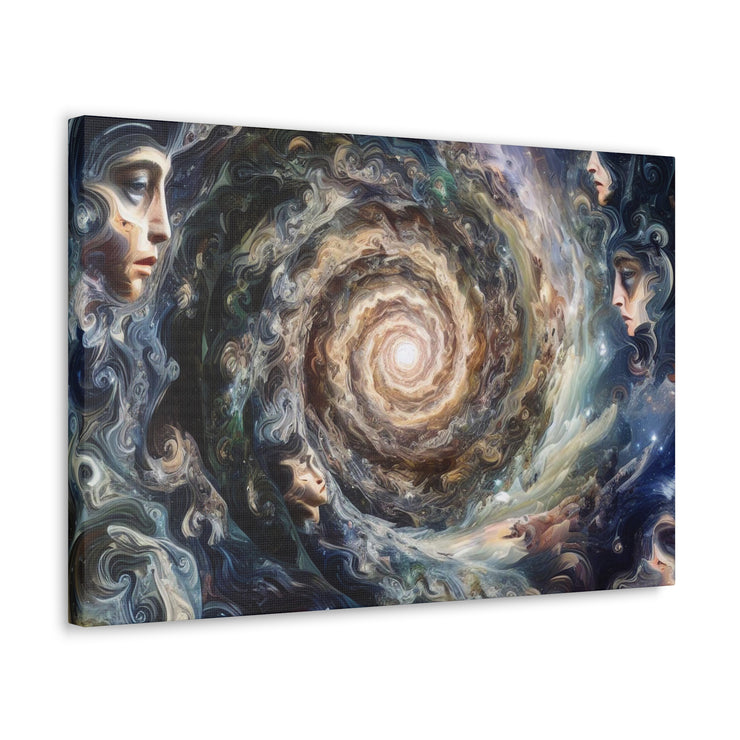 Whirlpool of Surreal Realms: Merging Portraits with Galaxies and Illusions"