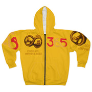 FBA Economy: 365 Strong Zip-Up Hoodie | Circulate. Empower. Build -Yellow